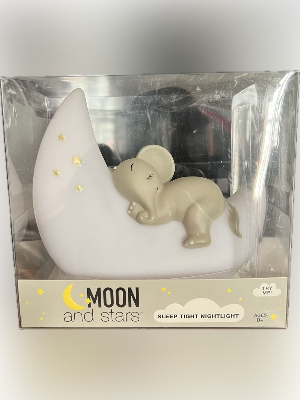 Moon and Stars Sleep Tight Nightlight New in Box